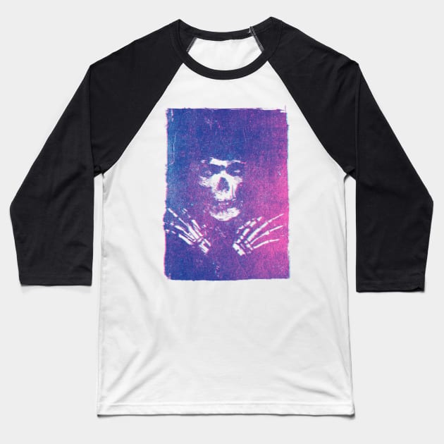 Riso Ghost Misfit Baseball T-Shirt by BertoMier